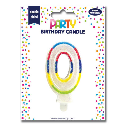 Picture of BIRTHDAY CANDLE NUMBER 0